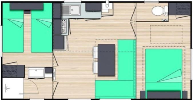 Mobil Home Camping Agde Extérieur photo